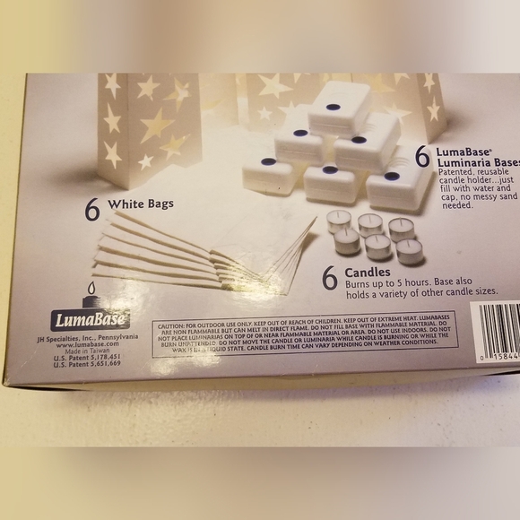 NIB Complete Luminaria Kit 6 Walkway Lanterns Outdoor Candke Holder 24 PC Kit - Picture 12 of 12